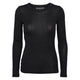 Conservandum Langarmshirt aus Merinowolle L_S Tee Black 019400706
