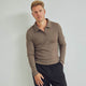 Conservandum Langarmshirt aus Merinowolle S_S Tee Walnut melange 821000012