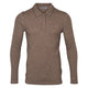Conservandum Langarmshirt aus Merinowolle S_S Tee Walnut melange 821000012