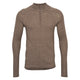 Conservandum Langarmshirt aus Merinowolle S_S Tee Walnut melange 821000012