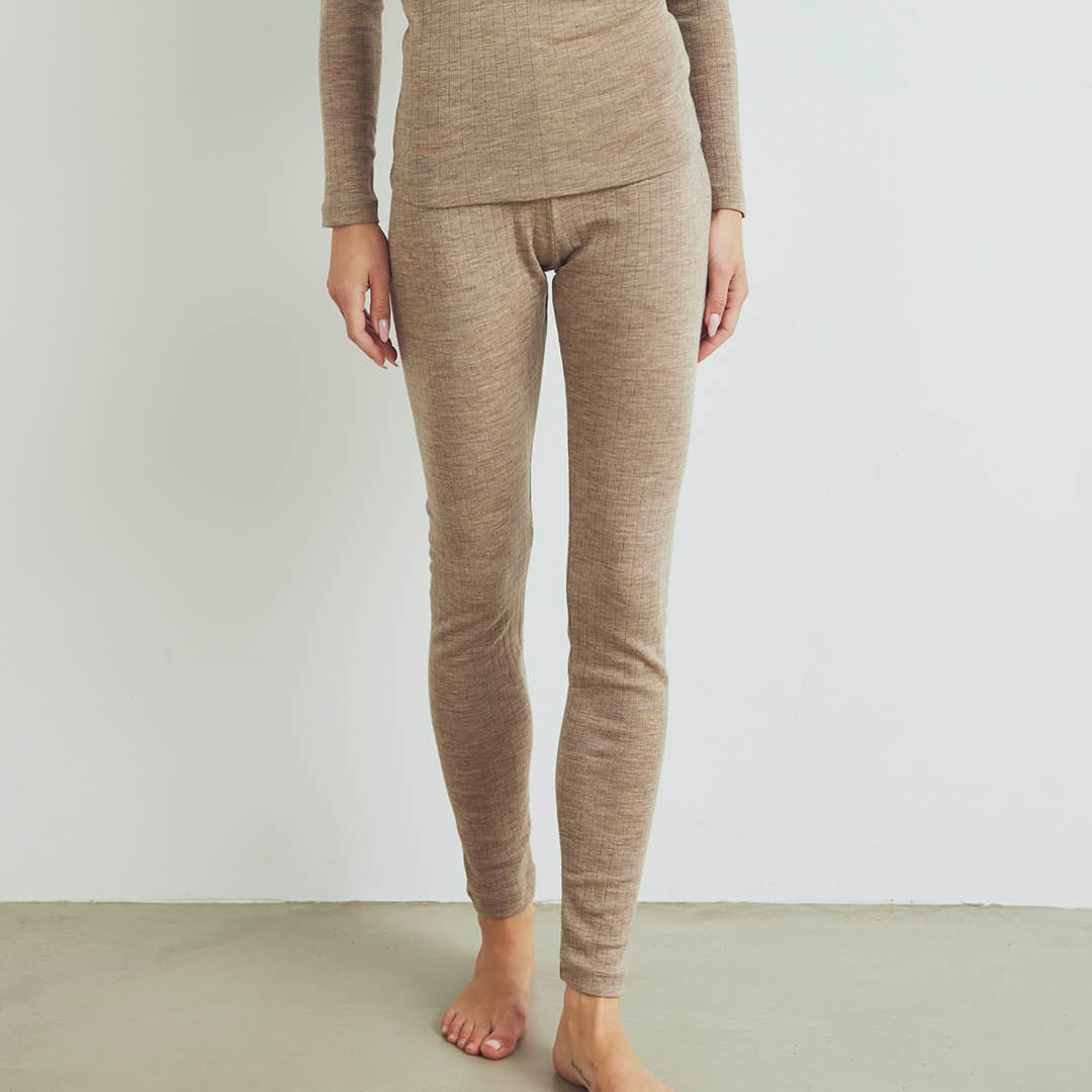 Conservandum Leggings aus Merinowolle Leggings Balsam melange 821000011