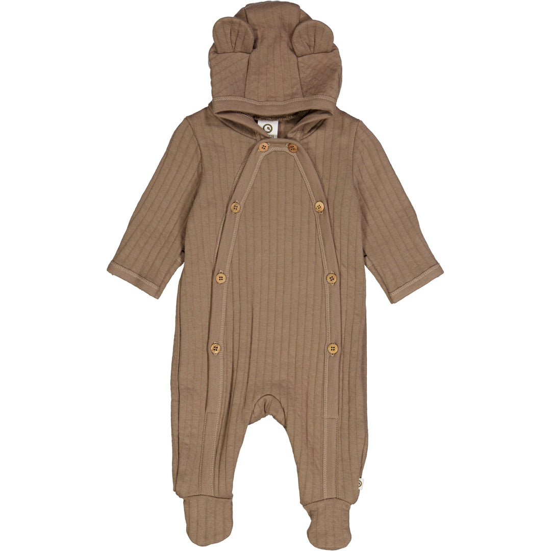 müsli Overall mit Füßen Bodystockings Walnut 017080802