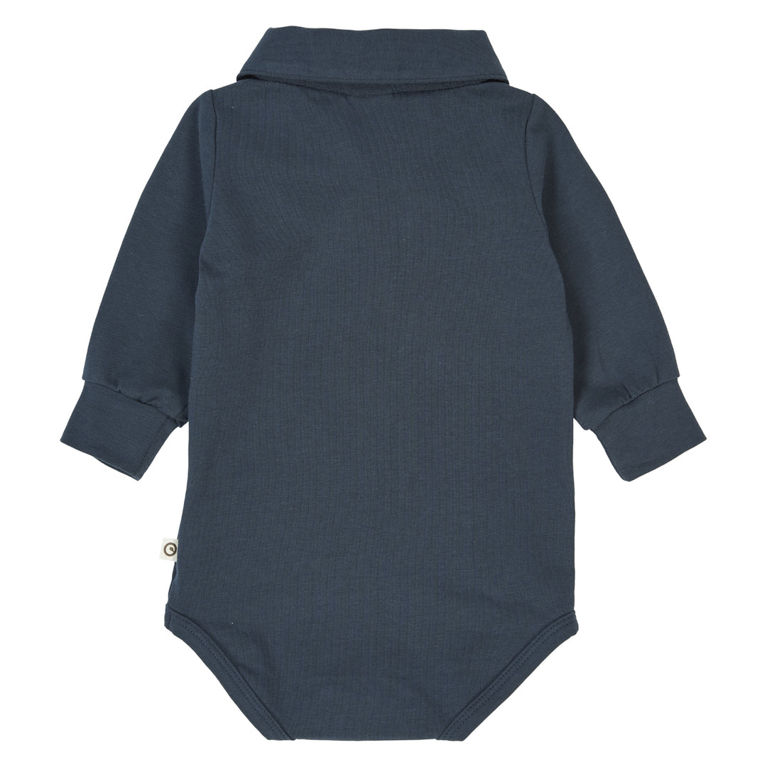 müsli Polo-Langarmbody Bodystockings Night blue 019402301