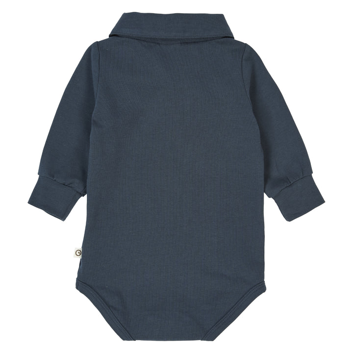 müsli Polo-Langarmbody Bodystockings Night blue 019402301