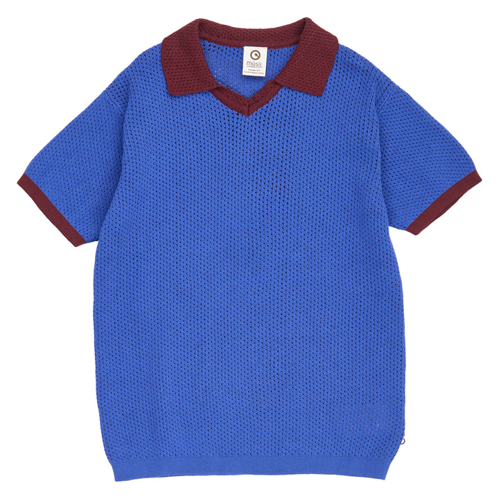 müsli Poloshirt S_S Tee Azure blue 018394902