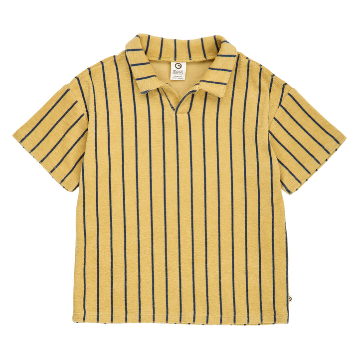 müsli Poloshirt S_S Tee Hemp/ Navy 690000309