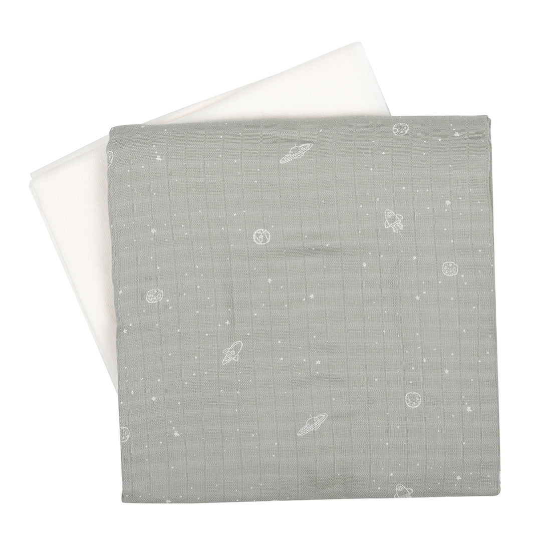 müsli Pucktuch 2er-Pack Nursery Mineral green/ Balsam cream 690000365