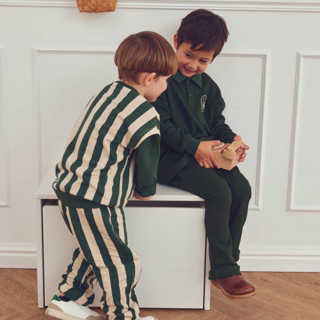 müsli Pullunder L_S Tee Oak/ Forest green 690000335