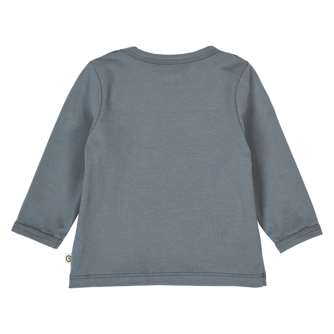 müsli RE-LOVED Babylangarmshirt L_S Tee Stormy blue 018421402
