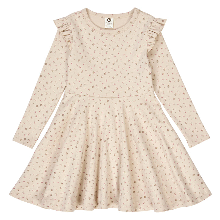müsli RE-LOVED Langarmkleid Dress Oak/ Nostalgia rose/ Beige 690000251