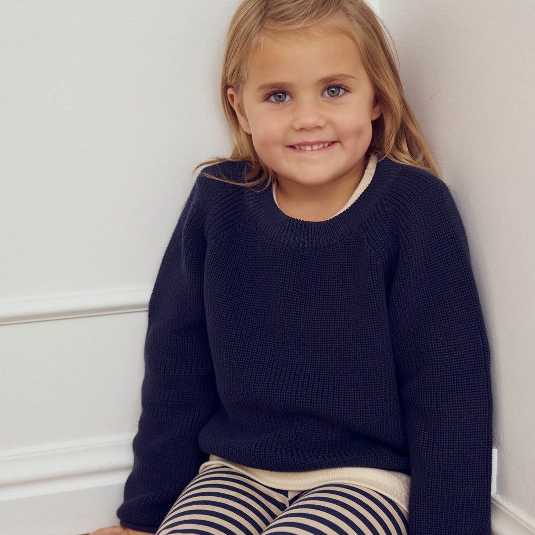 müsli RE-LOVED Strickpullover L_S Tee Night blue 019402301