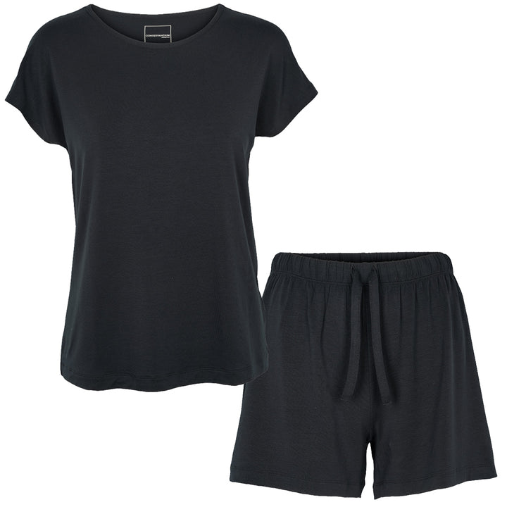 Conservandum Schlafanzug Set Underwear Black 019400706