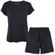 Conservandum Schlafanzug Set Underwear Black 019400706