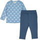 müsli Set aus Babyhose und Babylangarmshirt L_S Tee Soft blue/ Navy/ Oak 690000342