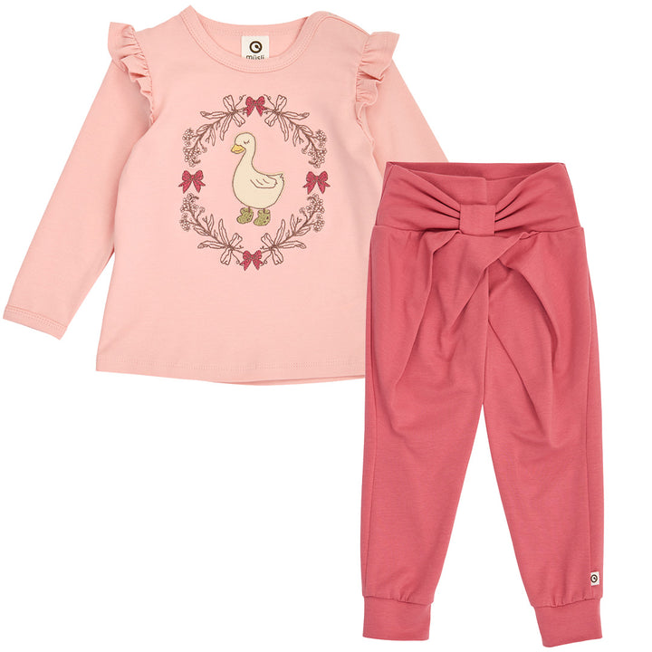 müsli Set aus Babyhose und Babylangarmshirt L_S Tee Blush 014150801