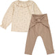 müsli Set aus Babyhose und Babylangarmshirt L_S Tee Oak/ Walnut/ Blush 690000334