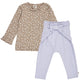 müsli Set aus Babyhose und Babylangarmshirt L_S Tee Walnut/ Oak/ Mauve 690000328