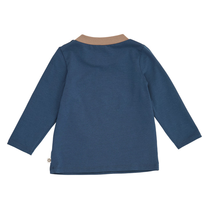 müsli Set aus Babyhose und Babylangarmshirt Pants Navy/ Soft blue/ Walnut 690000336