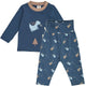 müsli Set aus Babyhose und Babylangarmshirt Pants Navy/ Soft blue/ Walnut 690000336