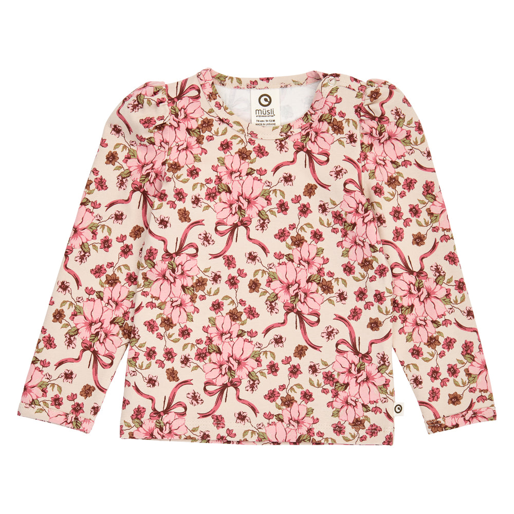 müsli Set aus Babyhose und Babylangarmshirt mit Haarband L_S Tee Oak/ Blush/ Baroque rose 690000330