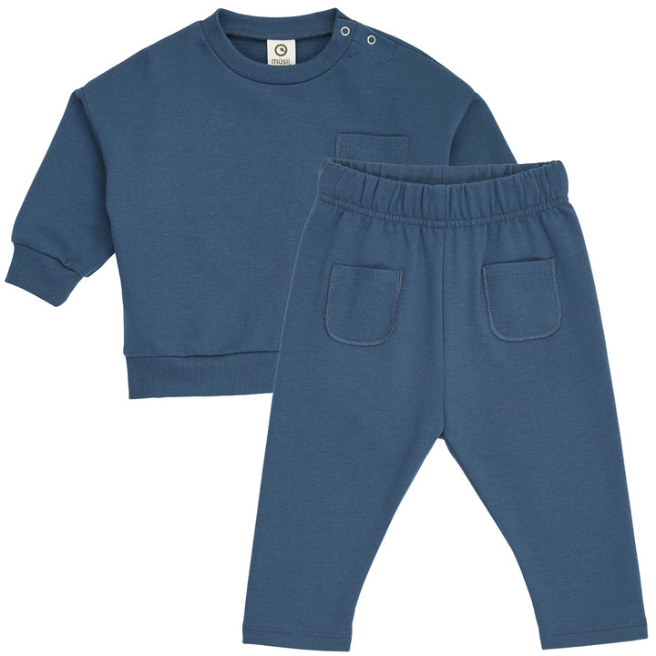 müsli Set aus Babyhose und Sweatshirt L_S Tee Navy 019403101