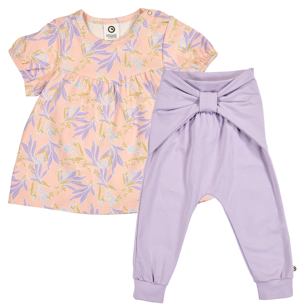 müsli Set aus Babyshirt und Hose Bodystockings Peach/ Bloom/ Dream 690000314