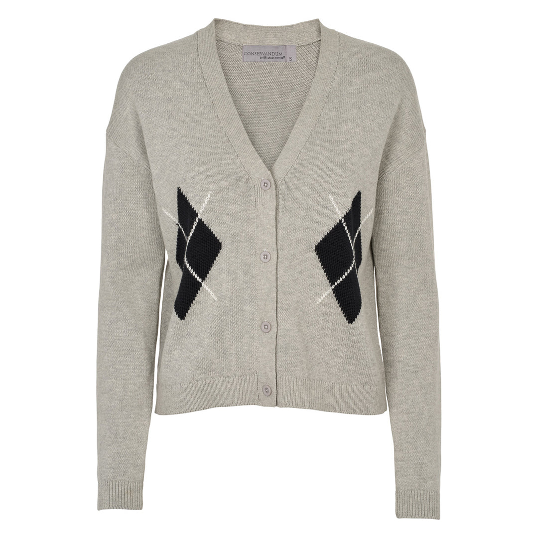 Conservandum Strickjacke Cardigan Grey melange 059202700