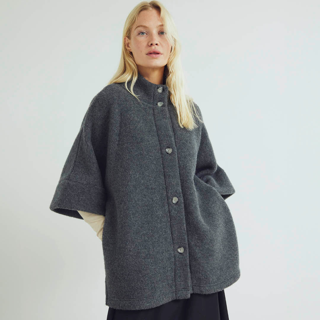 Conservandum Strickjacke aus Merinowolle Sweatshirt Dark grey 892000011