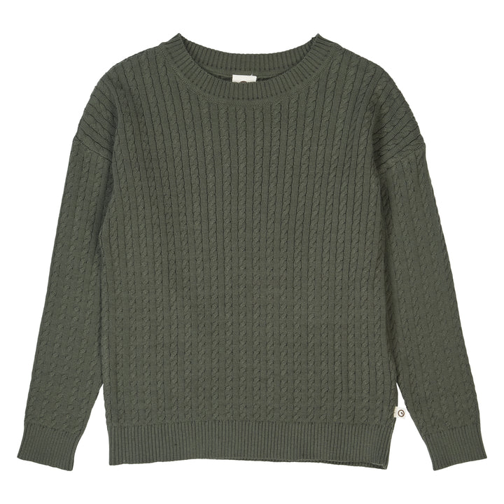 müsli Strickpullover L_S Tee Deep green 019040401
