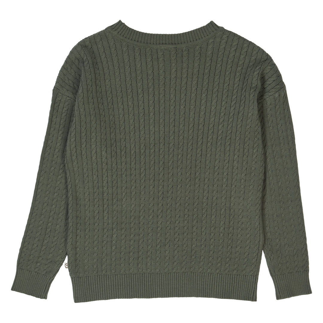 müsli Strickpullover L_S Tee Deep green 019040401