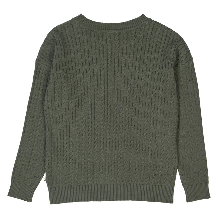 müsli Strickpullover L_S Tee Deep green 019040401