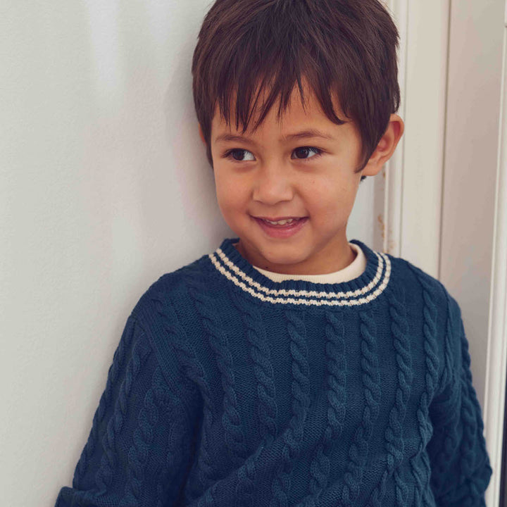 müsli Strickpullover L_S Tee Navy 019403101
