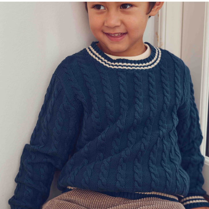 müsli Strickpullover L_S Tee Navy 019403101