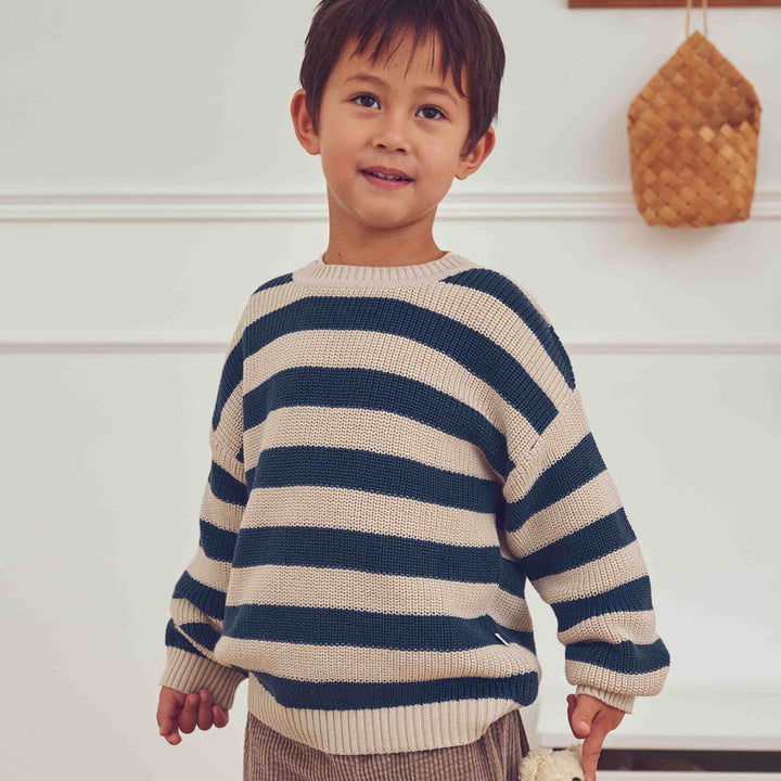 müsli Strickpullover L_S Tee Navy 019403101