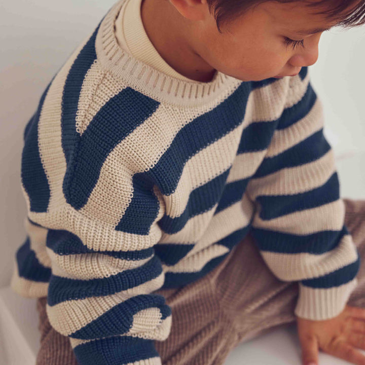 müsli Strickpullover L_S Tee Navy 019403101