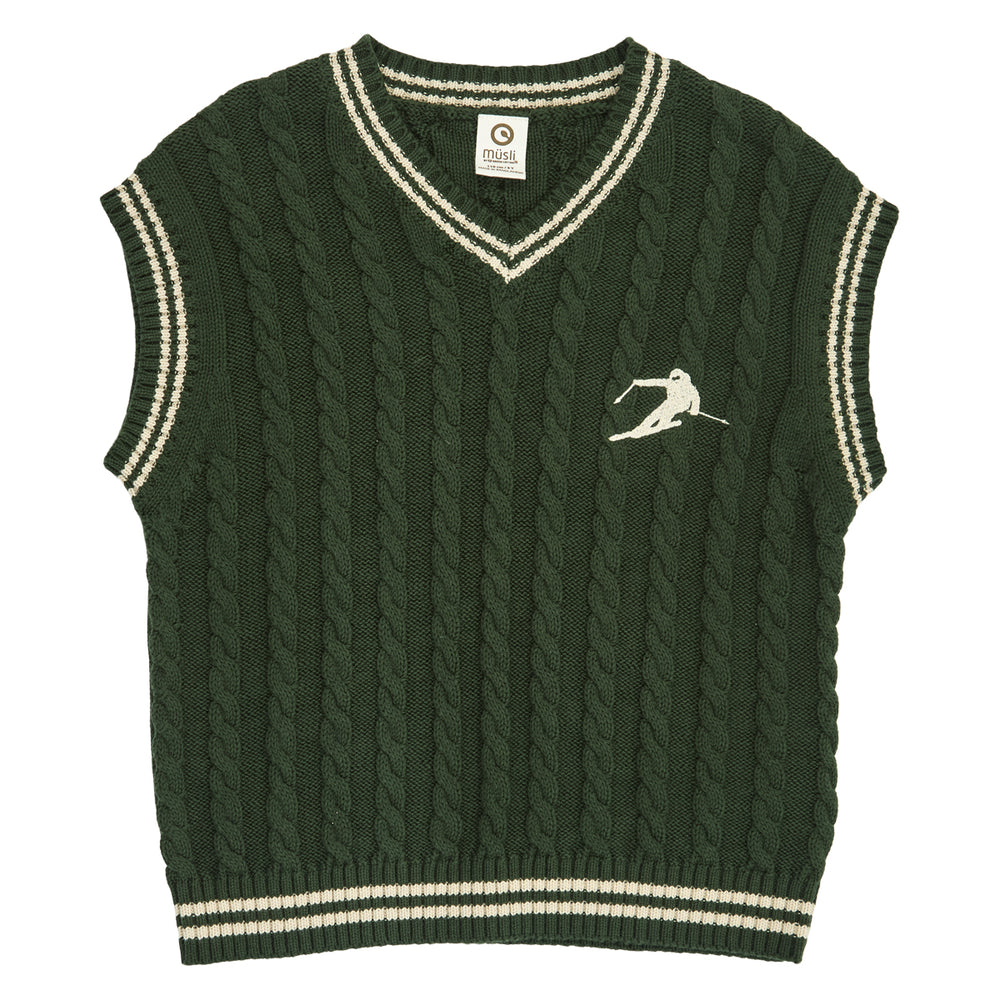 müsli Strickpullunder L_S Tee Forest green 019591801