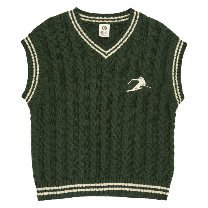müsli Strickpullunder L_S Tee Forest green 019591801