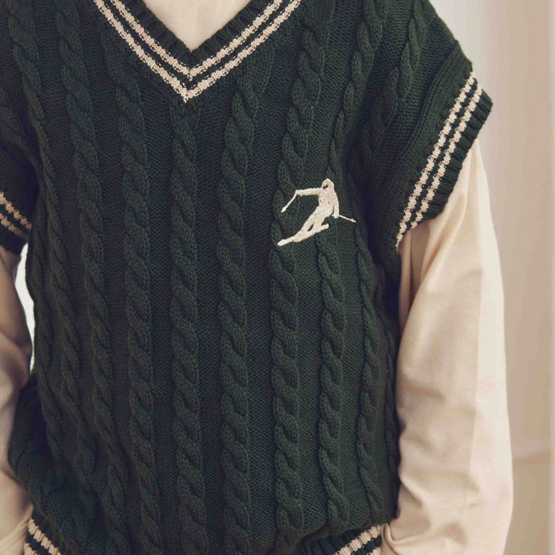 müsli Strickpullunder L_S Tee Forest green 019591801