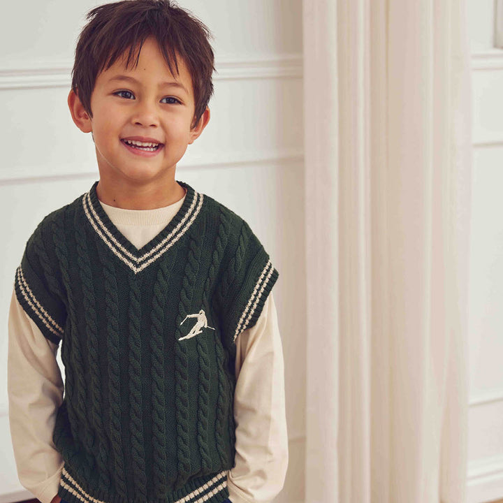müsli Strickpullunder L_S Tee Forest green 019591801