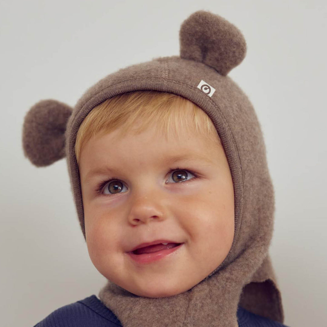 müsli Sturmhaube aus Merinowolle Headwear Walnut melange 821000012