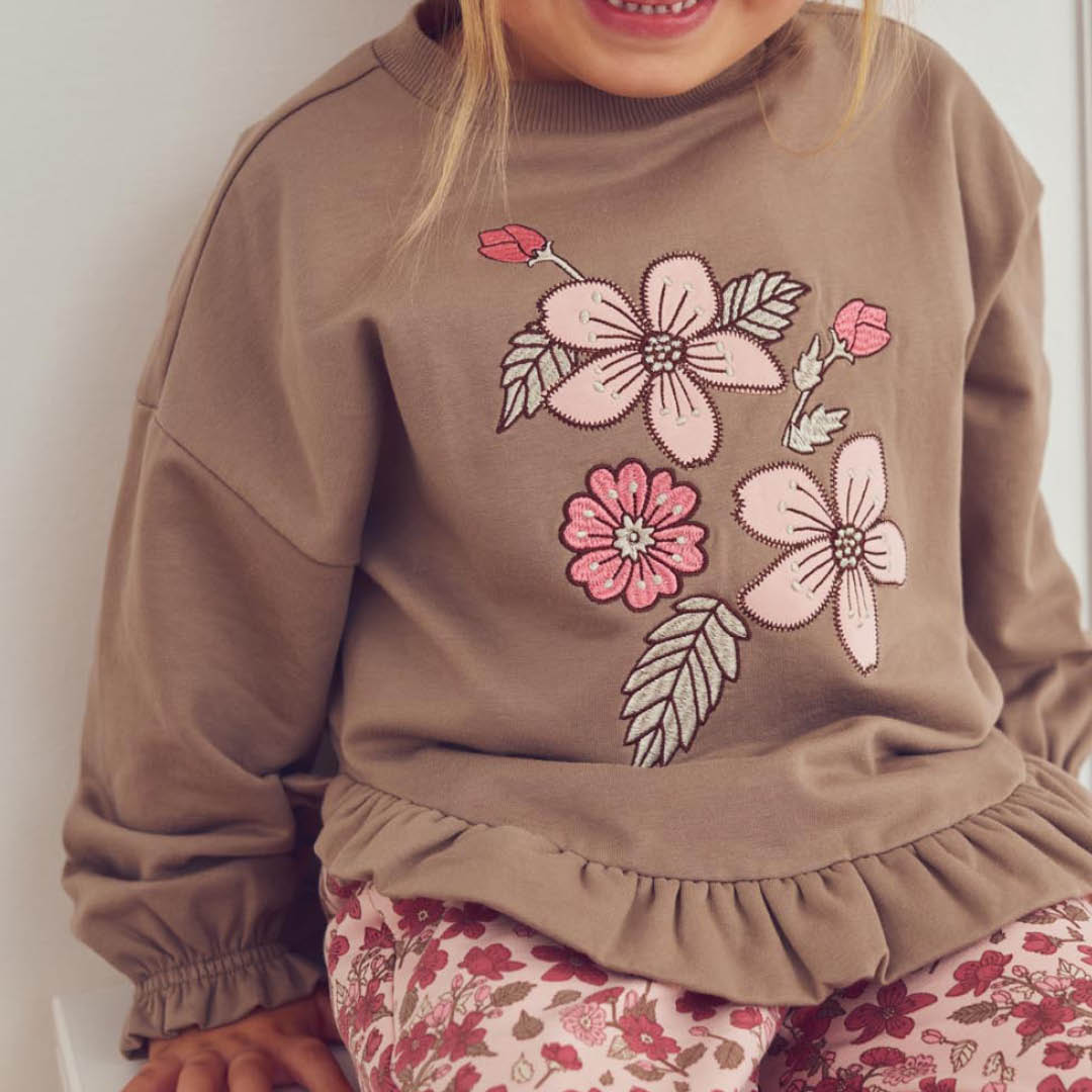 müsli Sweatshirt L_S Tee Walnut 017080802