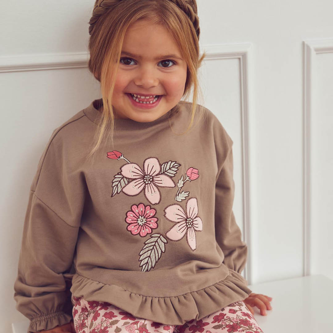 müsli Sweatshirt L_S Tee Walnut 017080802