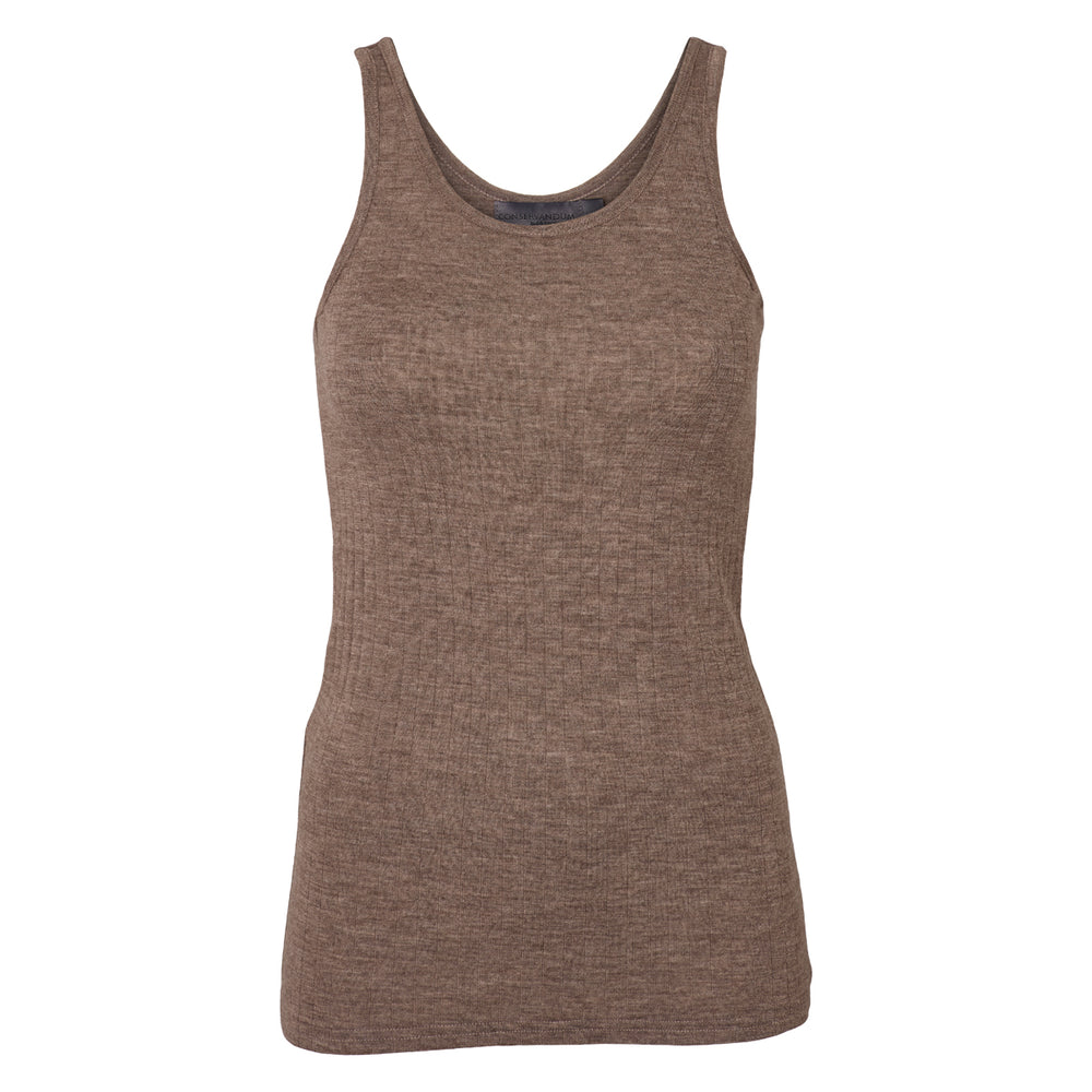 Conservandum Tank Top S_S Tee Walnut melange 821000012
