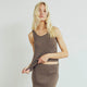Conservandum Tank Top S_S Tee Walnut melange 821000012