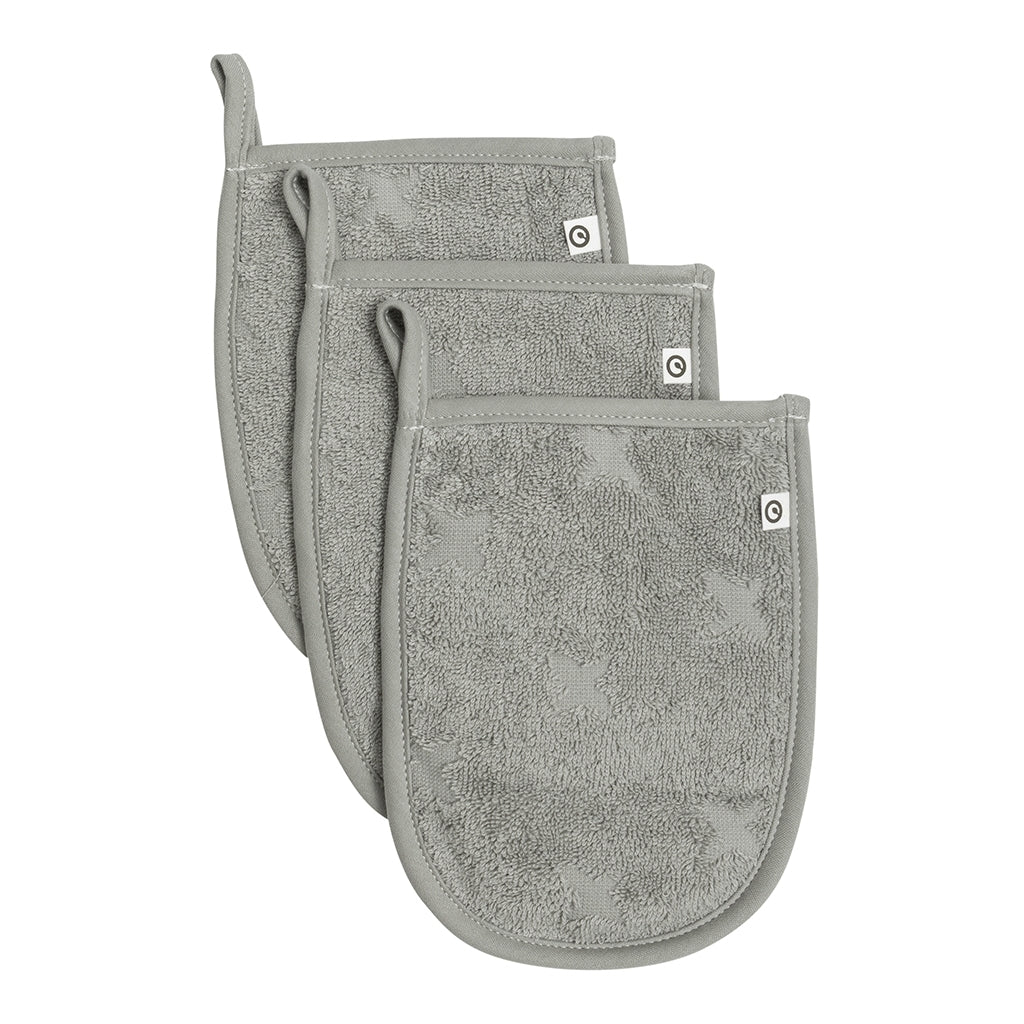 müsli Waschhandschuh 3er-Pack Bathrobes & Towels Mineral green 016590401