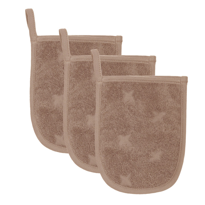 müsli Waschhandschuh 3er-Pack Bathrobes & Towels Walnut 017080802