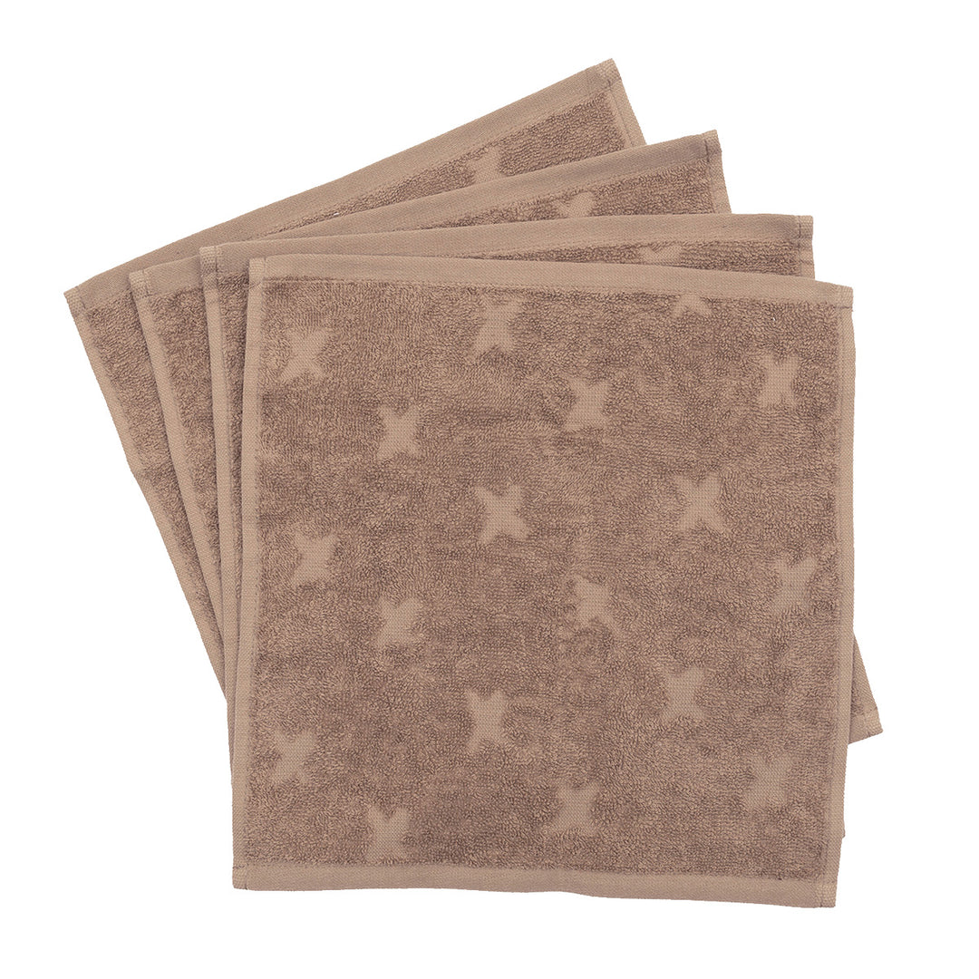 müsli Waschlappen 4er Pack Bathrobes & Towels Walnut 017080802
