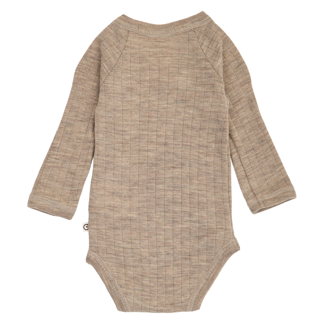 müsli Wickelbody aus Merinowolle Bodystockings Balsam melange 821000011